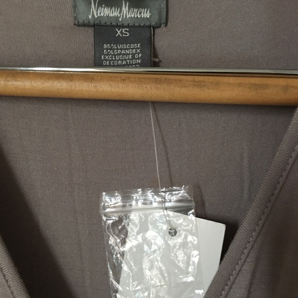 Grey Maxi dress, Neiman Marcus, embellished waist! - Picture 4 of 4